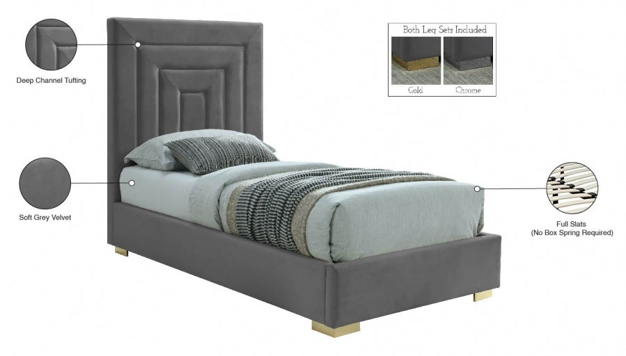 Lit en velours Nora