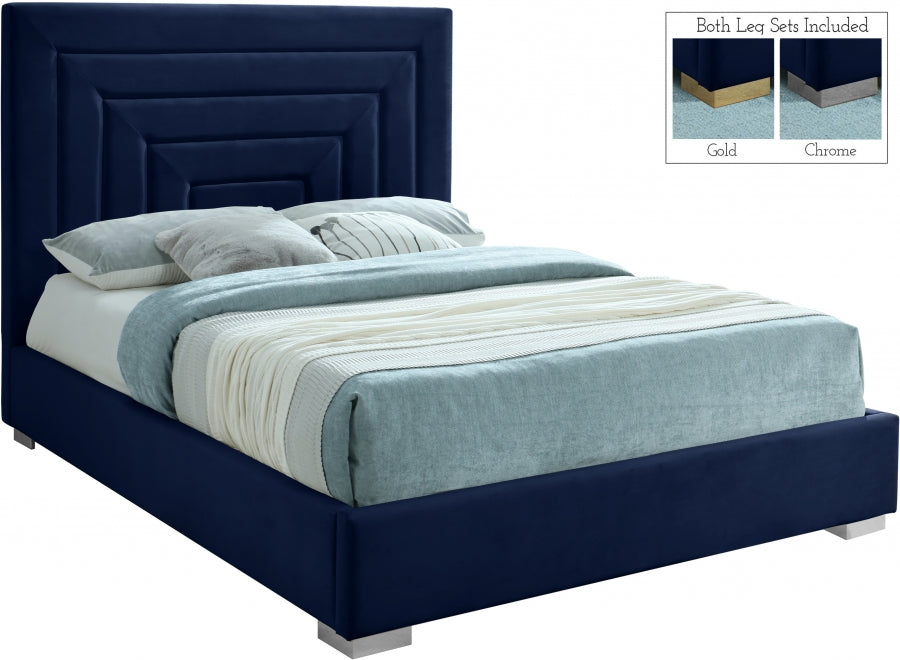 Lit en velours Nora