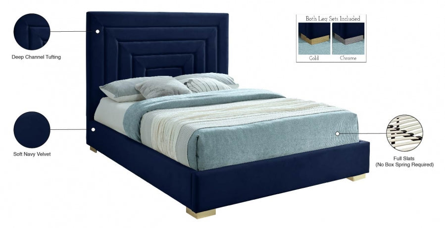 Lit en velours Nora