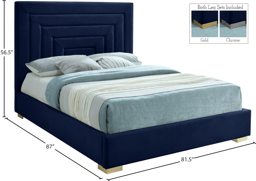 Lit en velours Nora