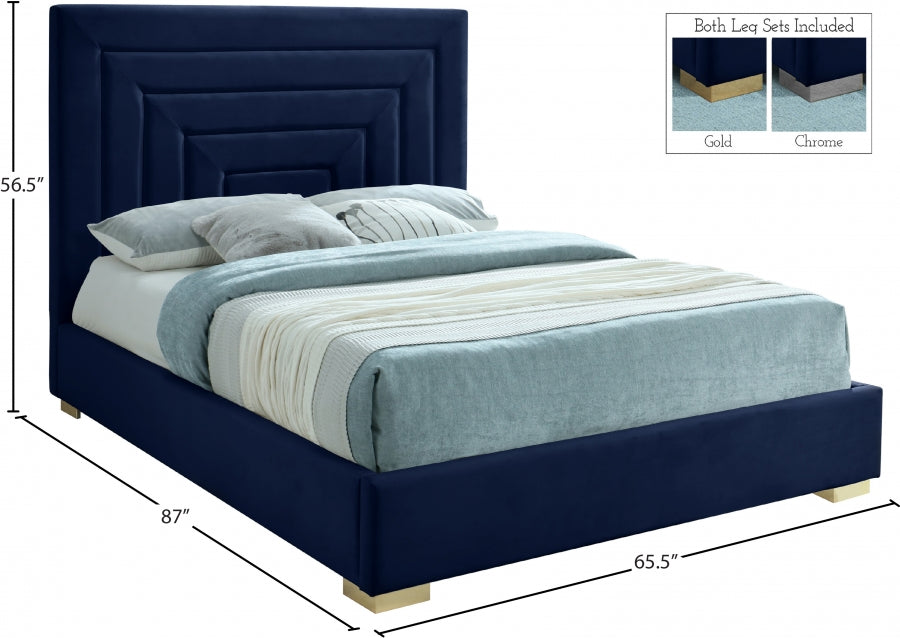 Lit en velours Nora