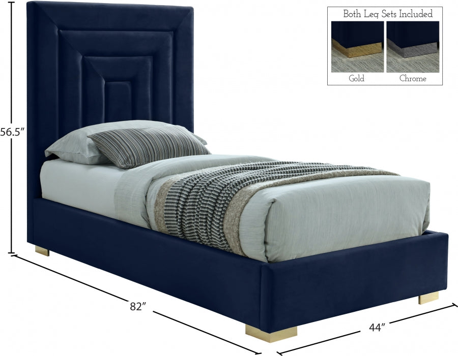 Lit en velours Nora
