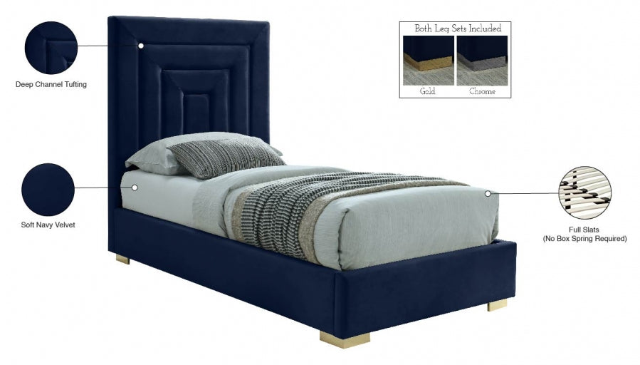 Lit en velours Nora