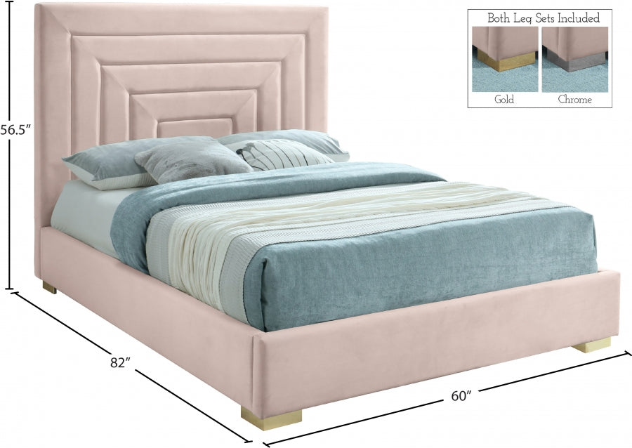 Lit en velours Nora