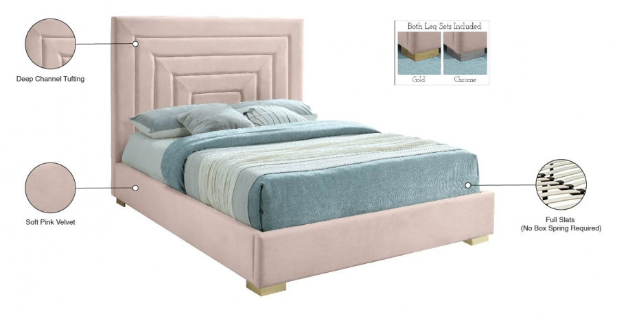 Lit en velours Nora