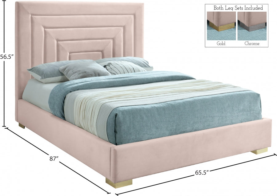 Lit en velours Nora