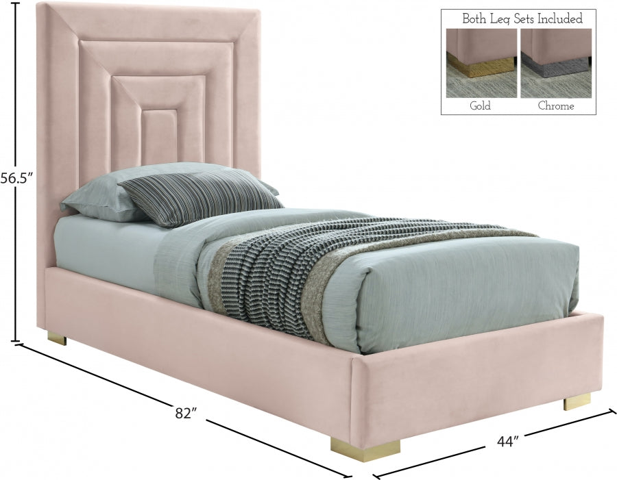 Lit en velours Nora