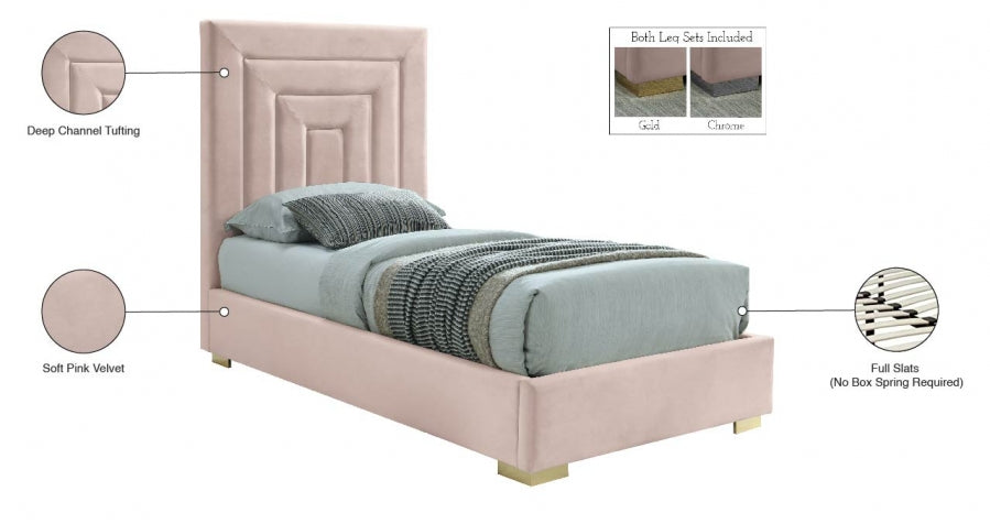 Lit en velours Nora