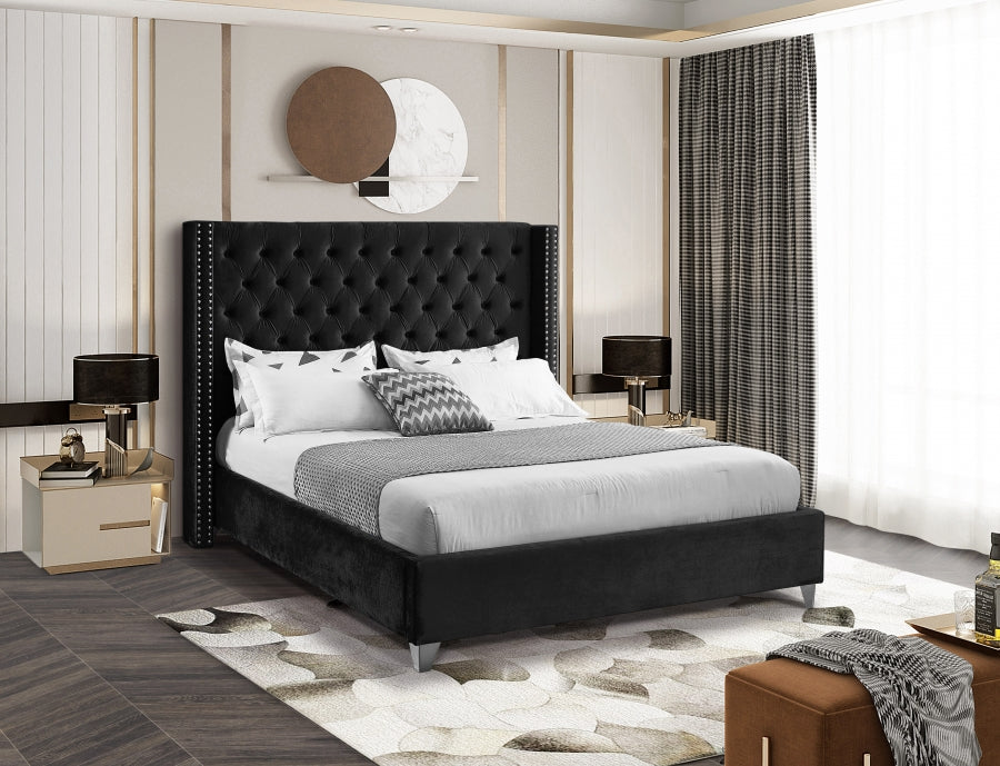 Lit en velours Aiden