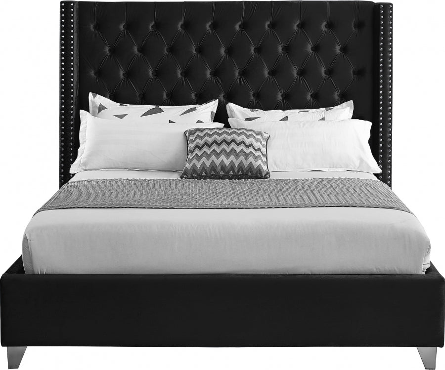 Lit en velours Aiden