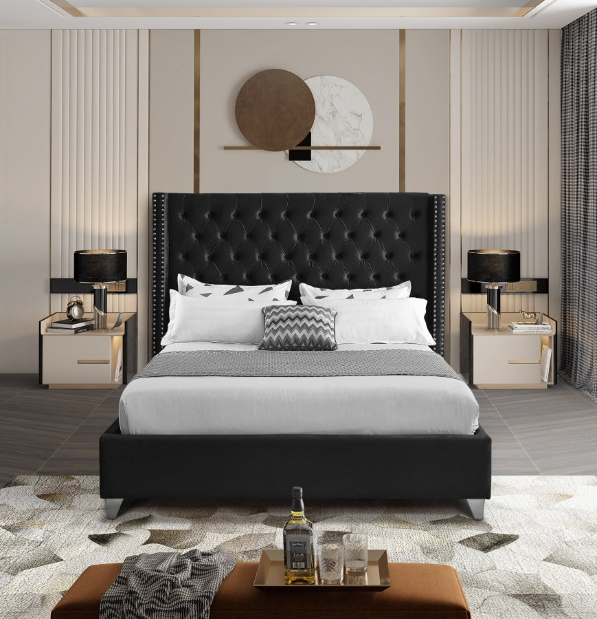 Lit en velours Aiden