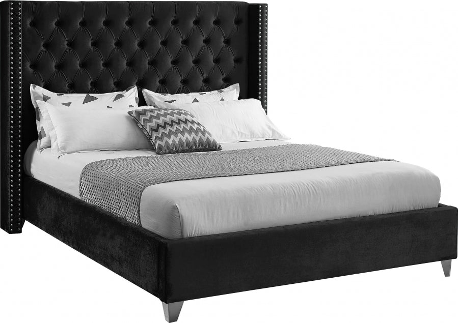 Lit en velours Aiden