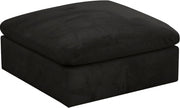Pouf rembourré en velours confortable et rembourré de fibres modulaires en velours douillet 