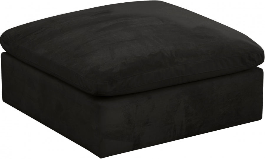 Pouf rembourré en velours confortable et rembourré de fibres modulaires en velours douillet 