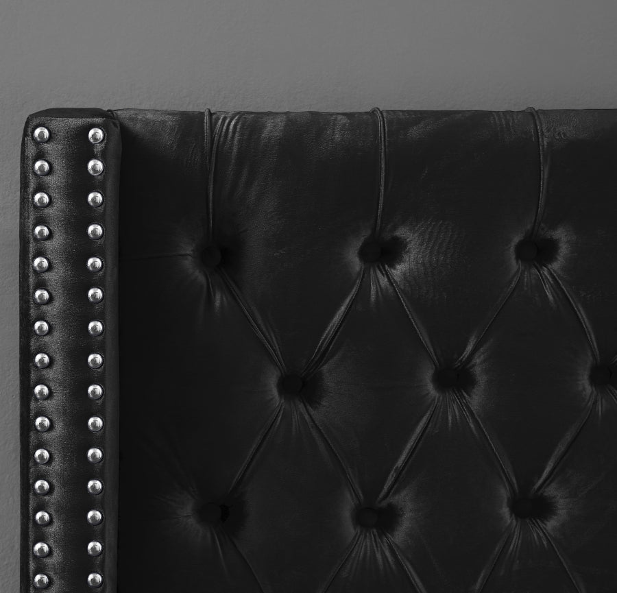 Lit en velours Aiden