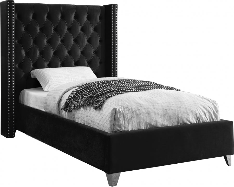 Lit en velours Aiden