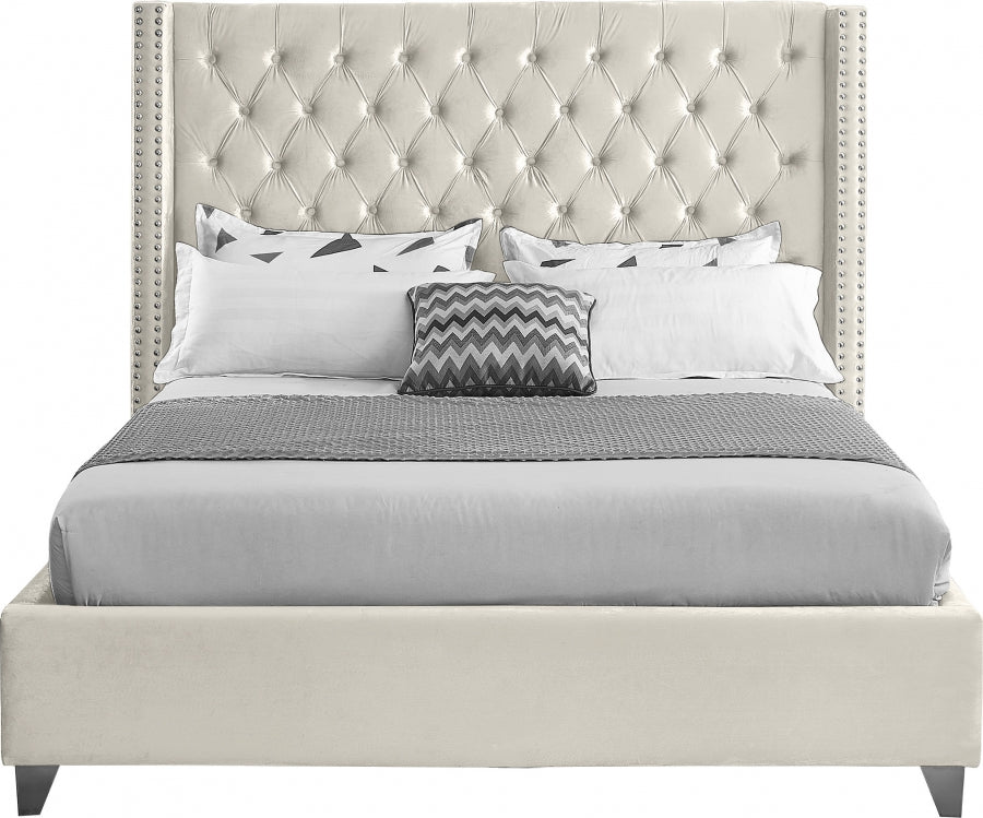 Lit en velours Aiden