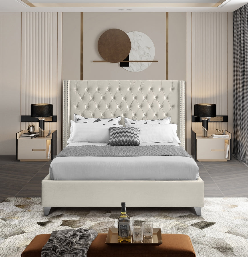 Lit en velours Aiden