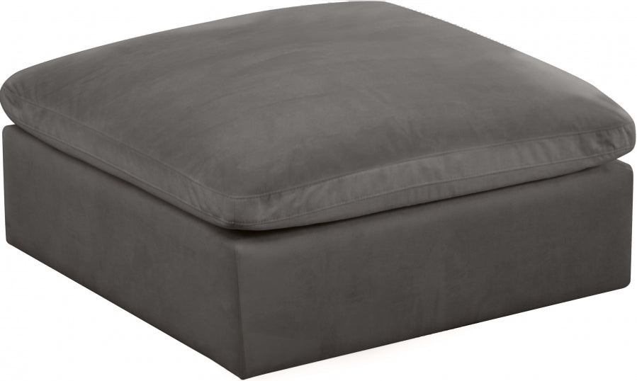 Pouf rembourré en velours confortable et rembourré de fibres modulaires en velours douillet 