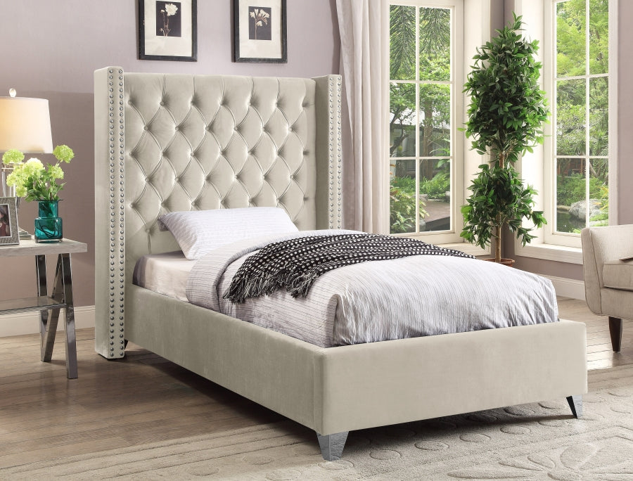 Lit en velours Aiden