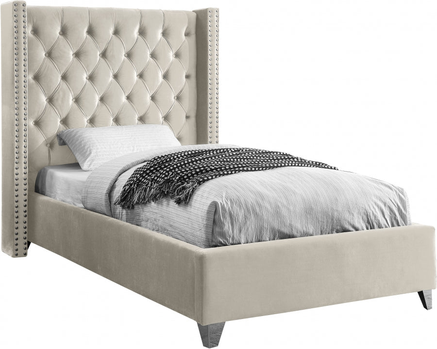 Lit en velours Aiden