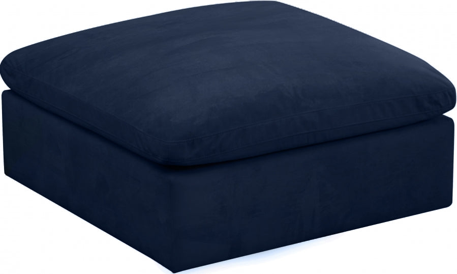 Pouf rembourré en velours confortable et rembourré de fibres modulaires en velours douillet 