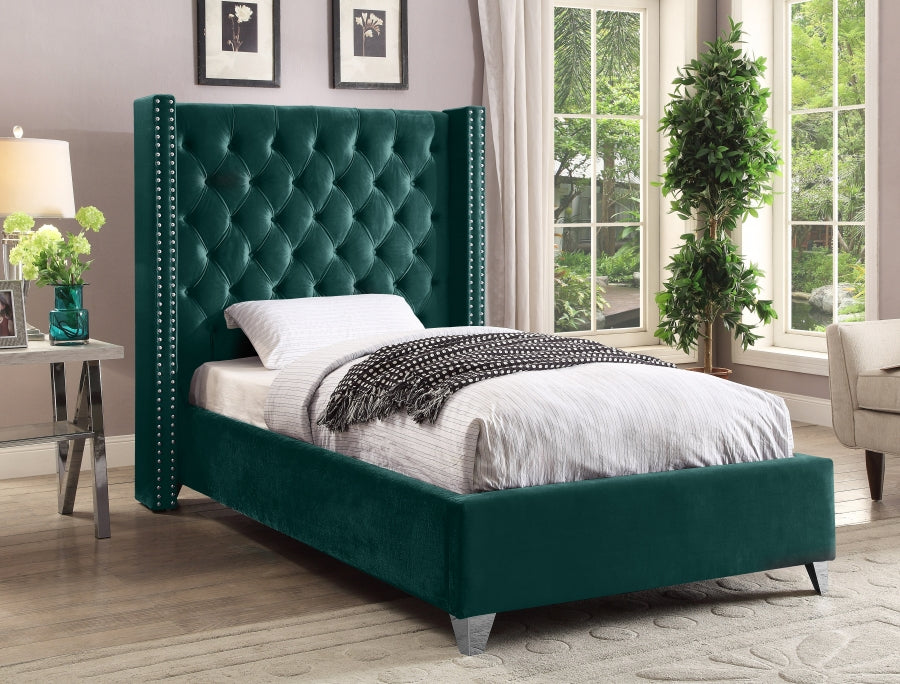 Lit en velours Aiden