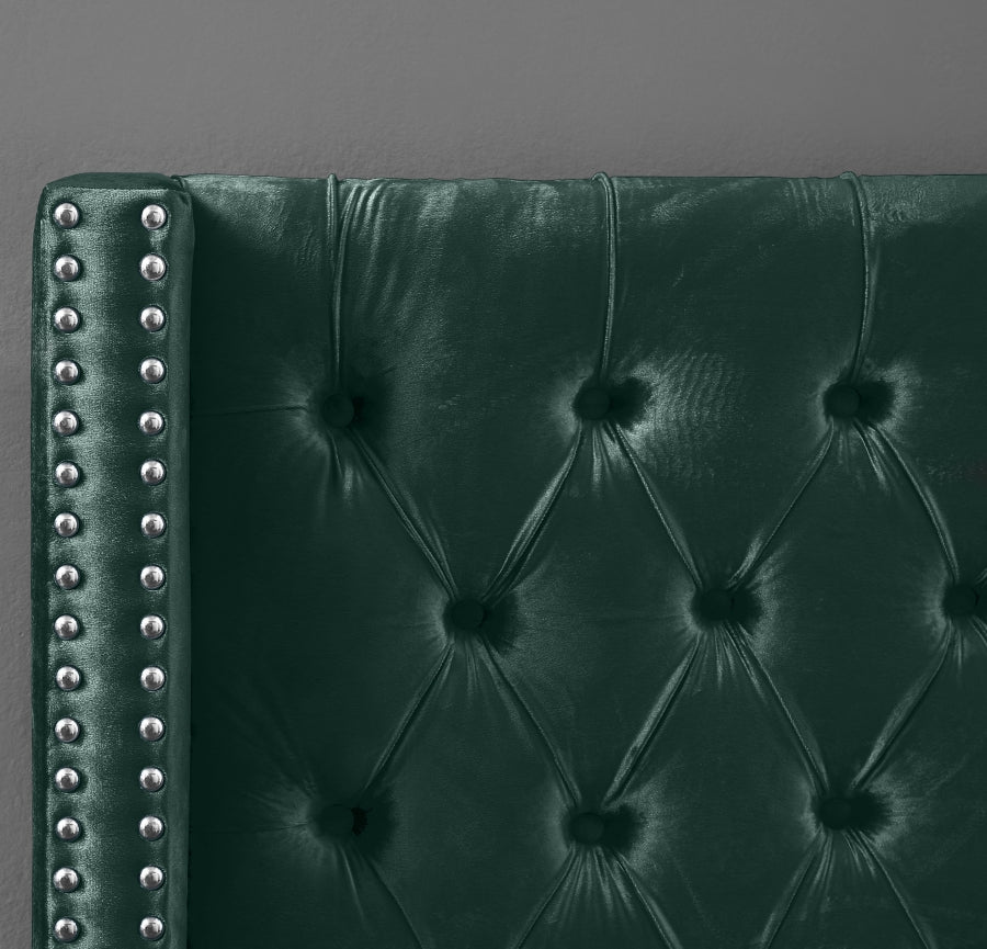 Lit en velours Aiden