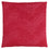 COUSSIN - 18"X 18" / VELOURS PLUME ROUGE / 1PC