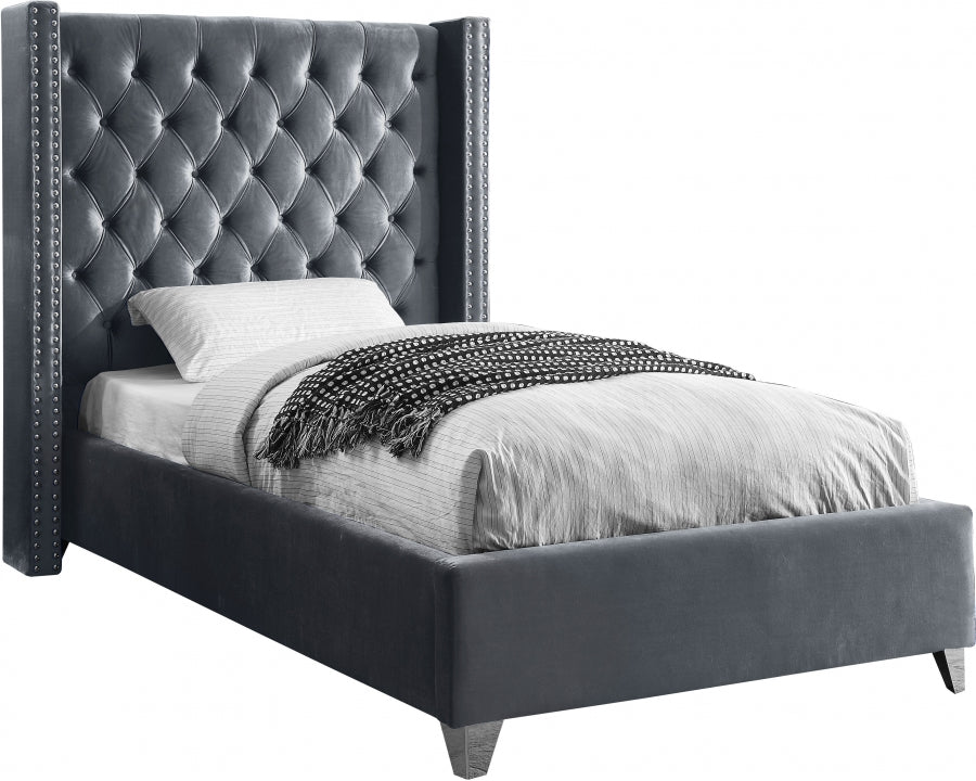 Lit en velours Aiden
