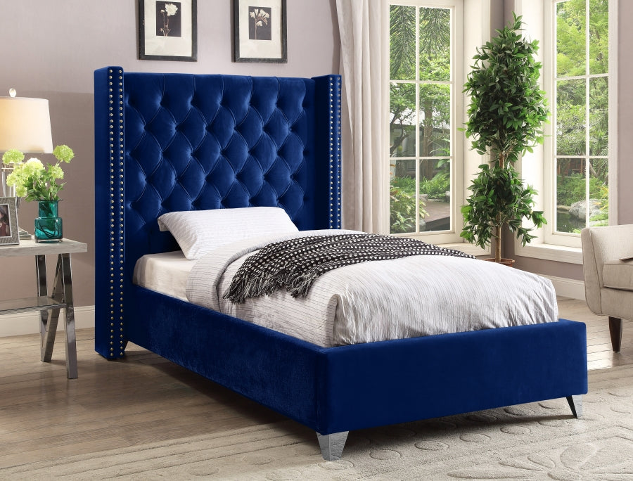 Lit en velours Aiden