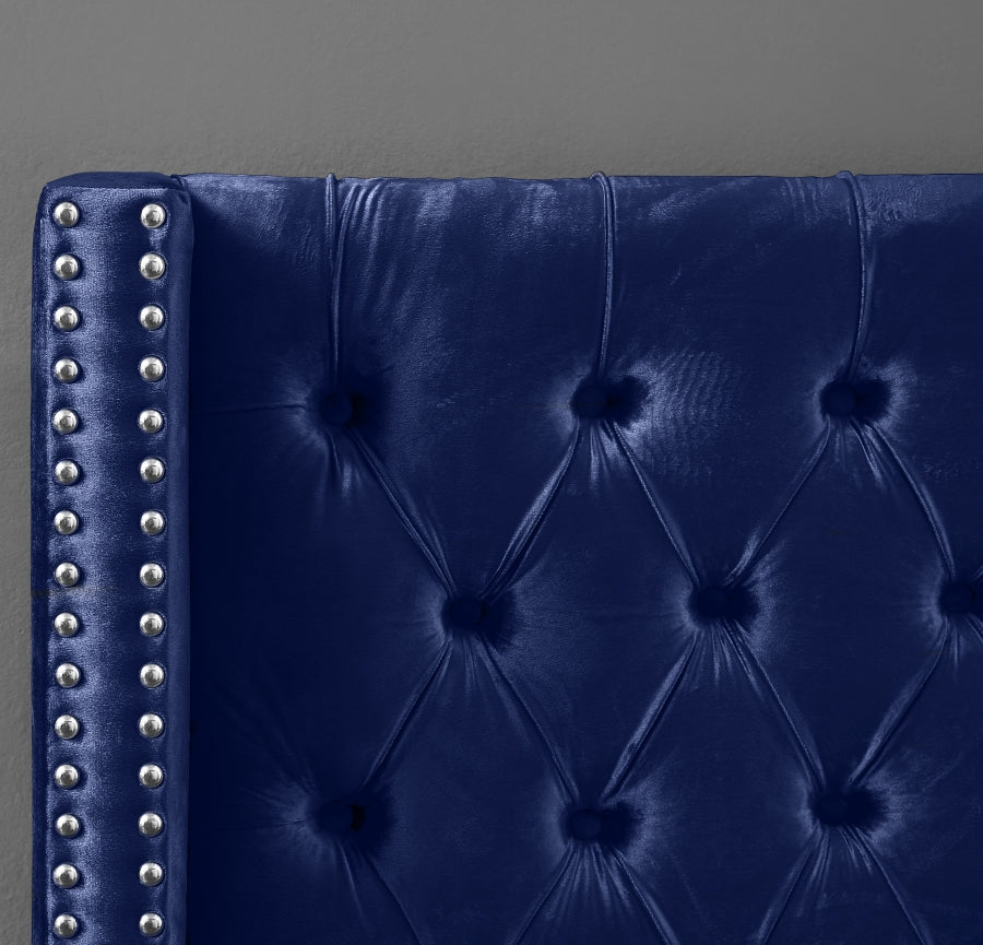 Lit en velours Aiden