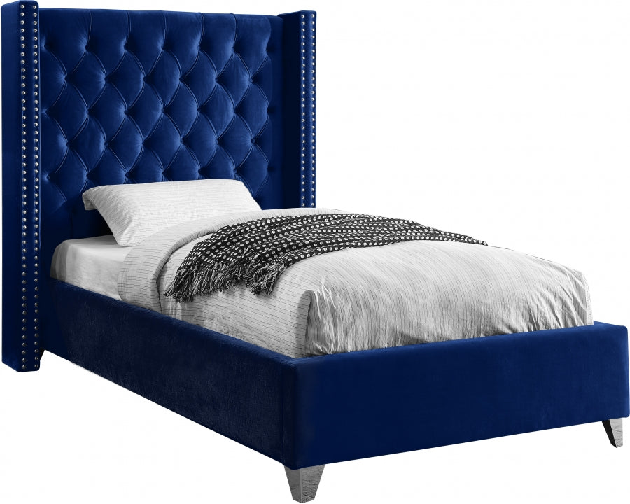Lit en velours Aiden