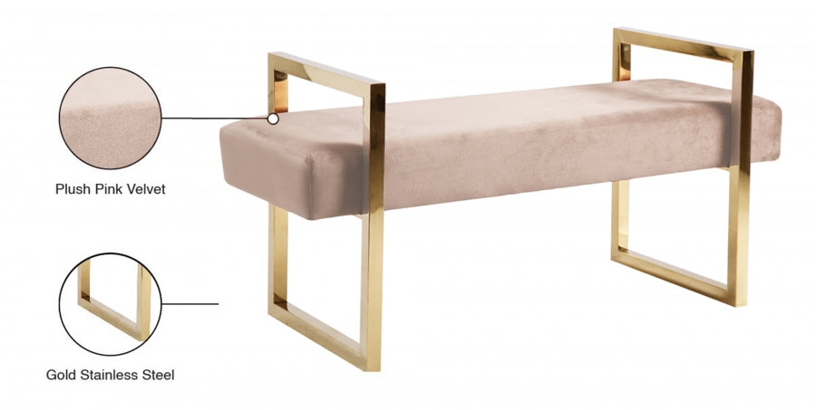 Banc en velours Olivia
