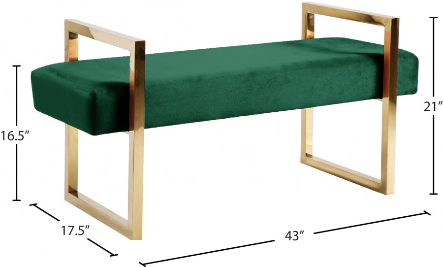 Banc en velours Olivia