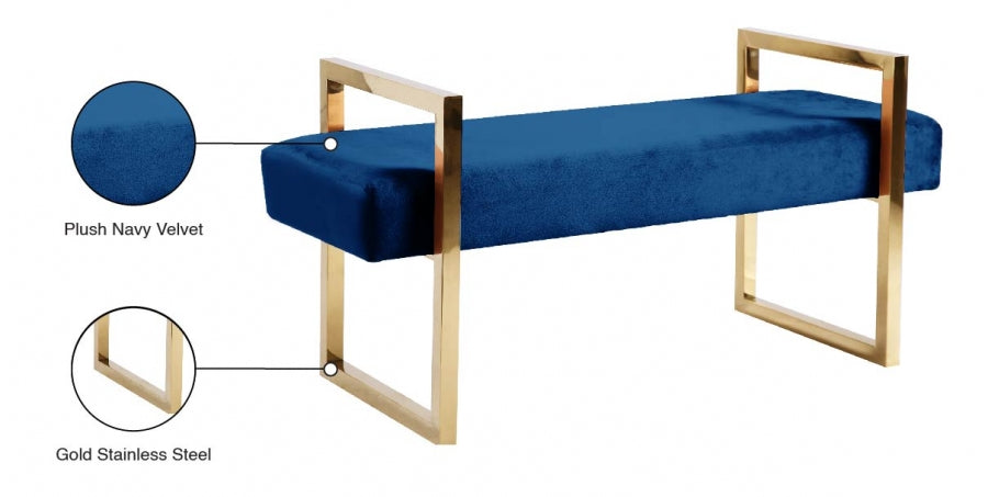 Banc en velours Olivia