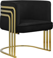 Chaise d'appoint en velours Rays