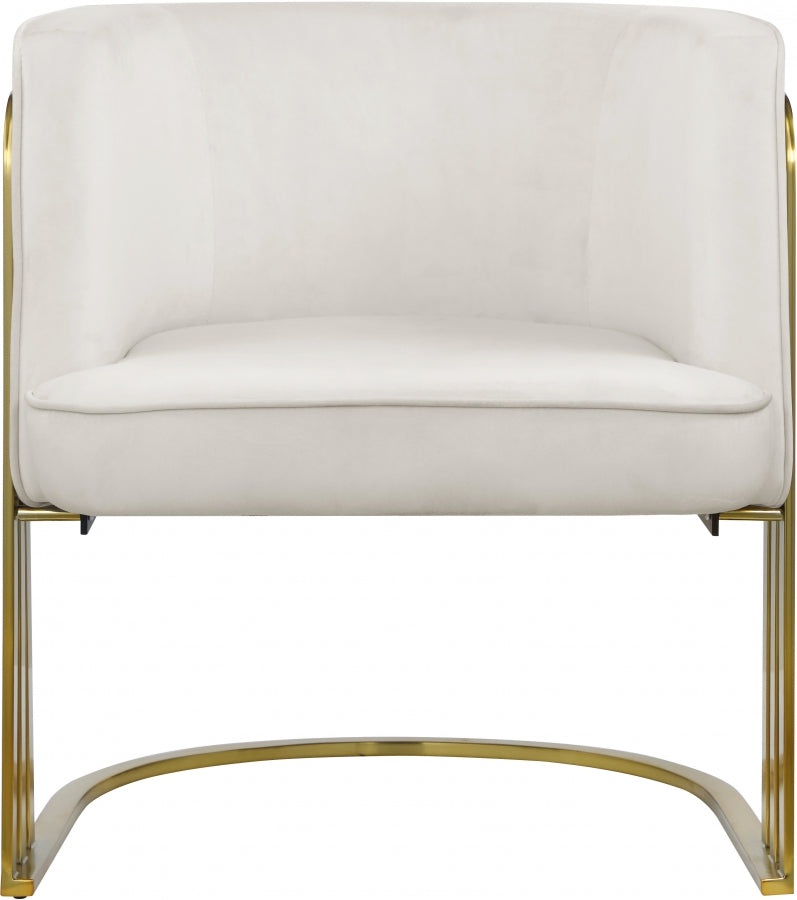 Chaise d'appoint en velours Rays