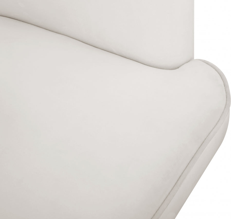 Chaise d'appoint en velours Rays