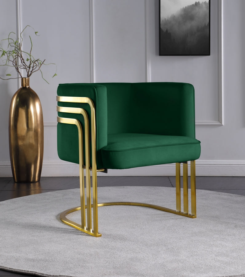 Chaise d'appoint en velours Rays