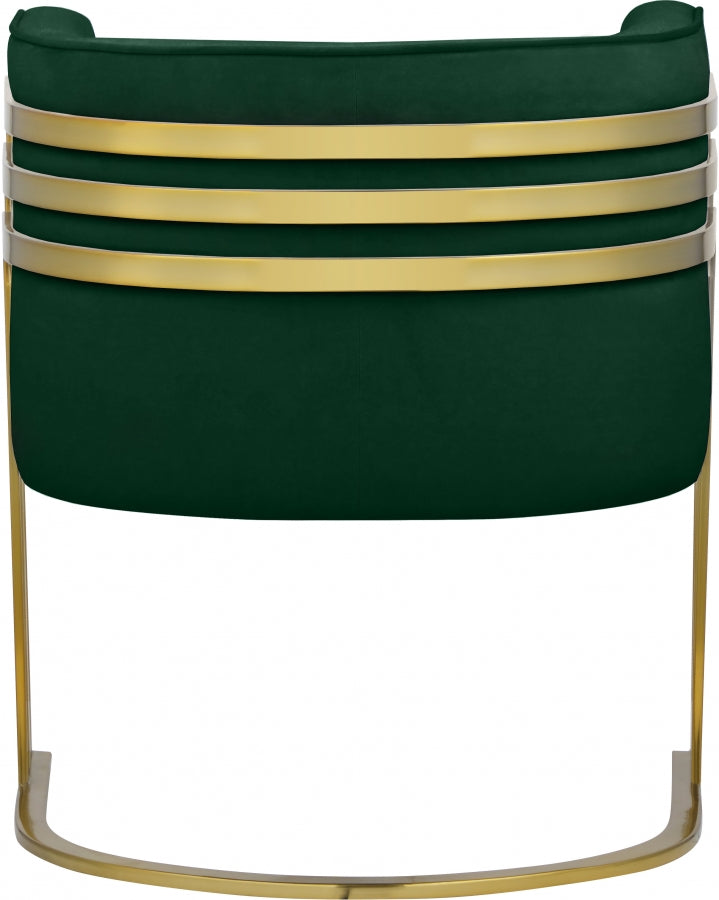 Chaise d'appoint en velours Rays