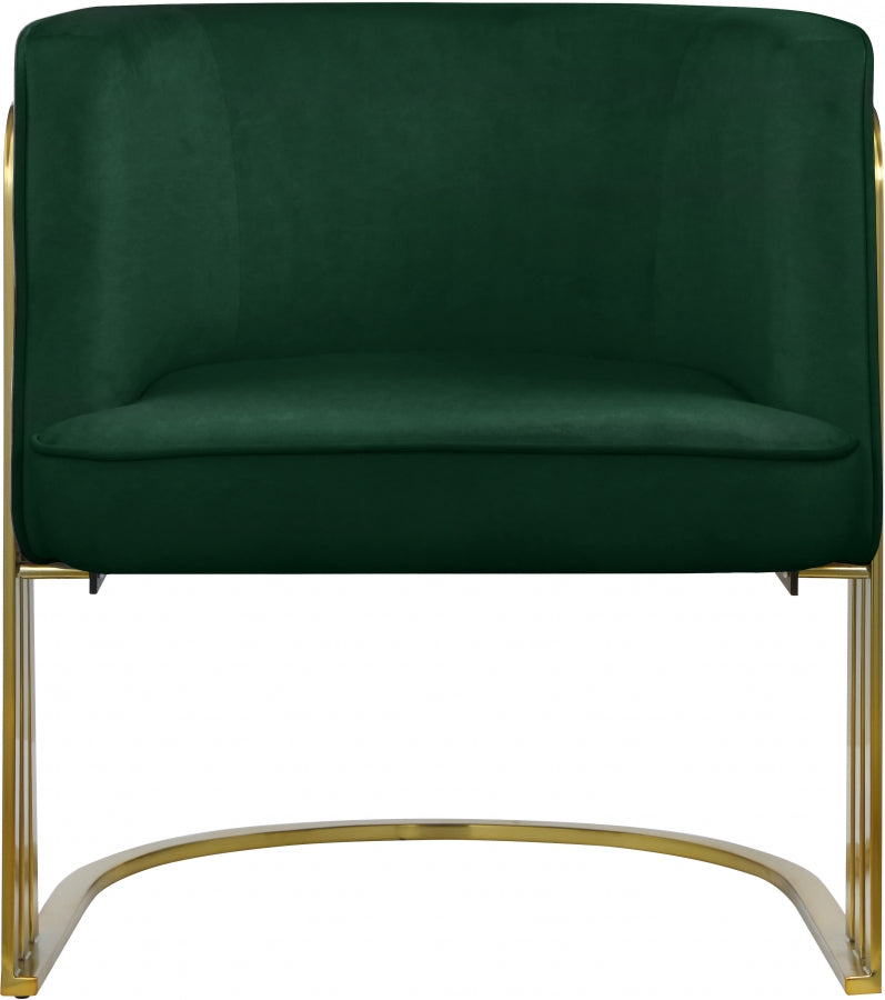 Chaise d'appoint en velours Rays
