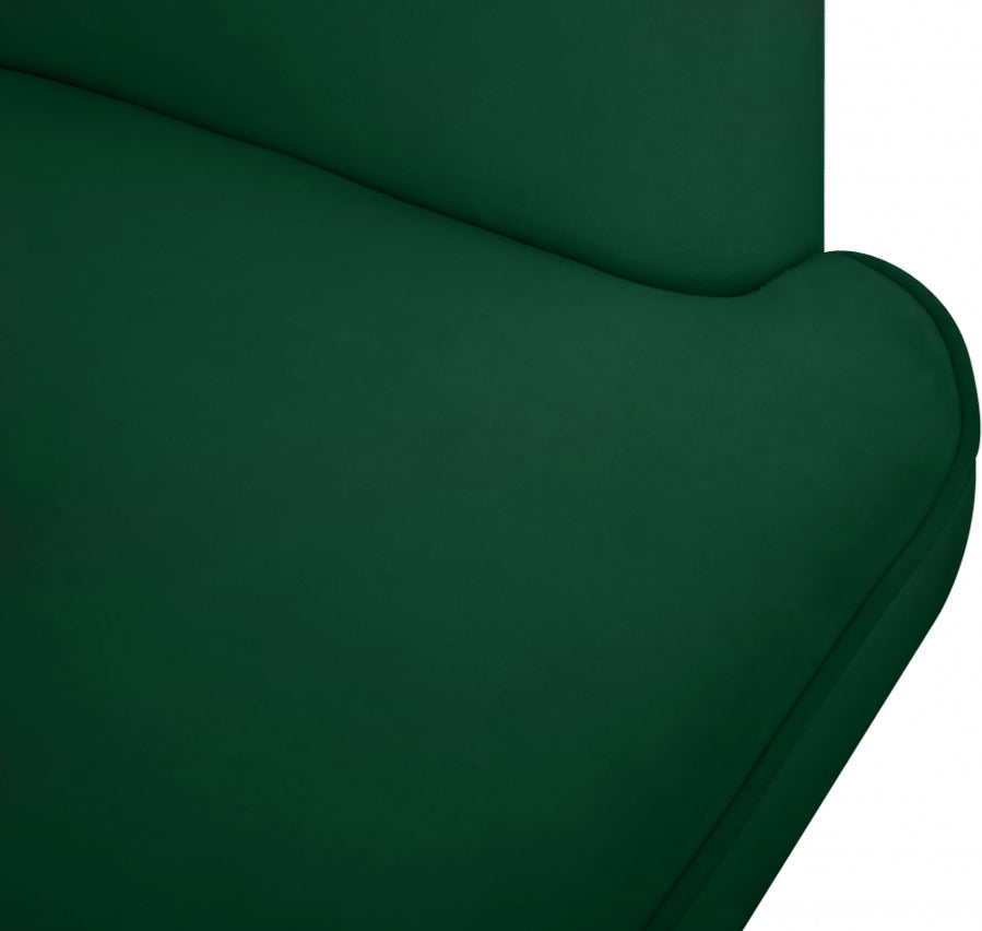 Chaise d'appoint en velours Rays