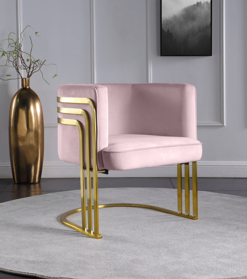 Chaise d'appoint en velours Rays