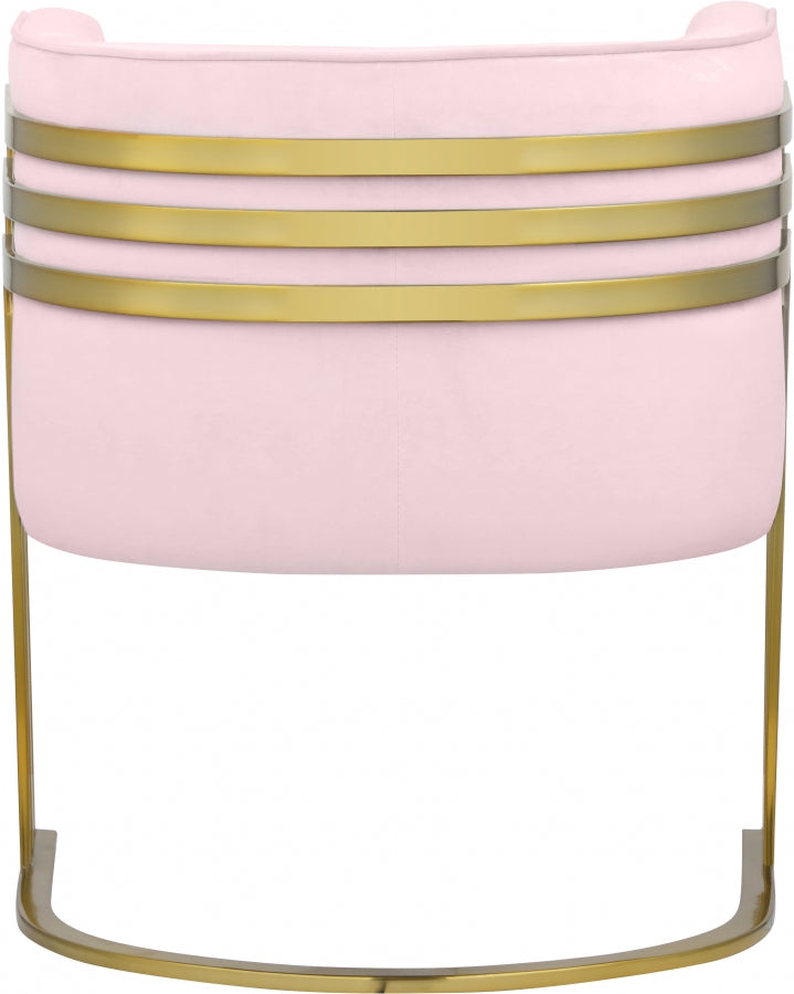 Chaise d'appoint en velours Rays