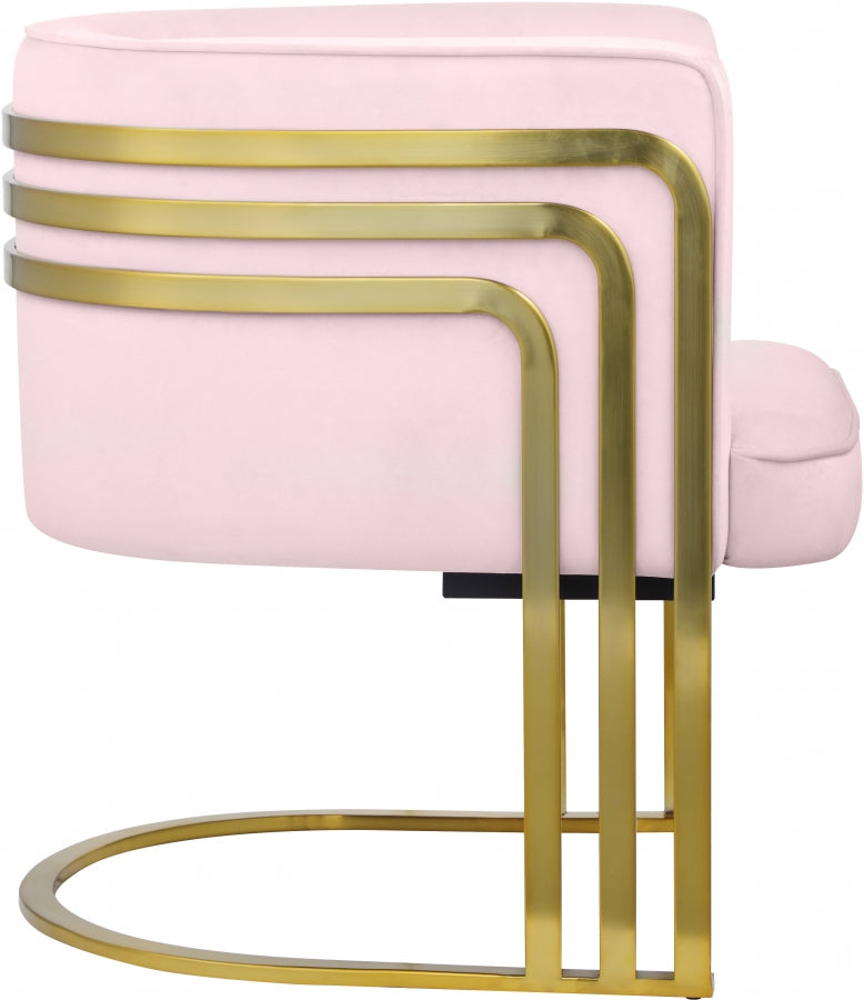 Chaise d'appoint en velours Rays