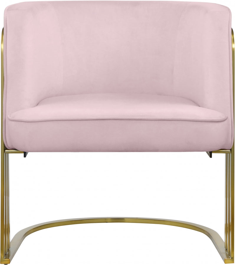 Chaise d'appoint en velours Rays