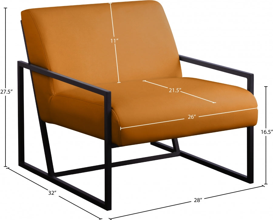 Chaise d'appoint Industry en similicuir