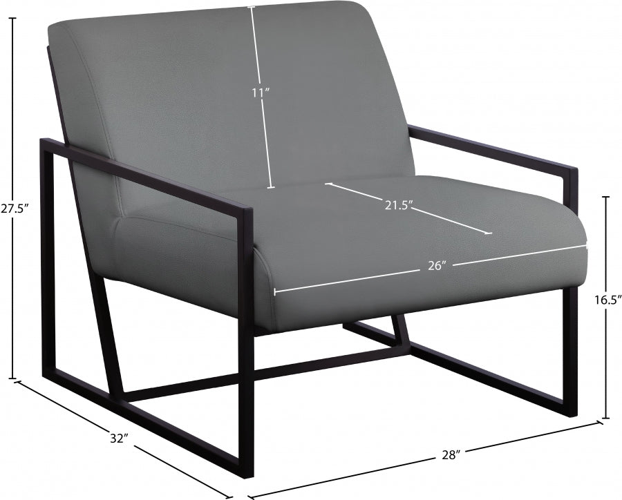 Chaise d'appoint Industry en similicuir
