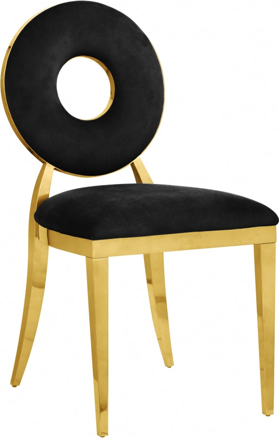 Chaise de salle à manger Carrousel en velours
